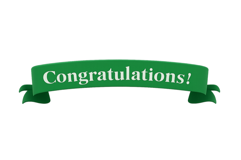 Congratulations!